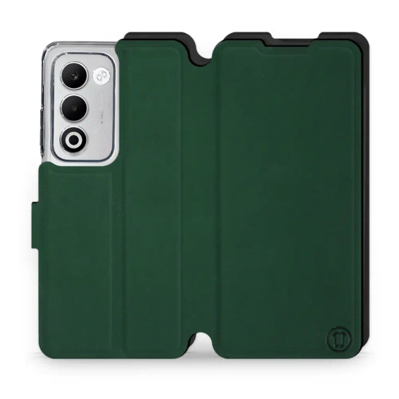 Etui Soft Touch do OPPO A5 5G - wzór Miejska zieleń z czernią