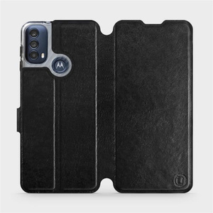 Etui do Motorola Moto E30 - wzór Black&Orange