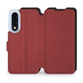 Etui Soft Touch do OnePlus Nord 5 - wzór Zachodząca czerwień z czernią