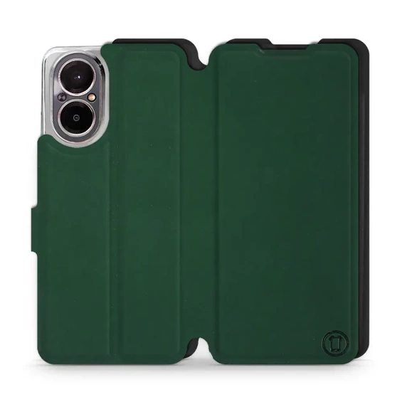Etui Soft Touch do Realme C67 4G - wzór Miejska zieleń z czernią