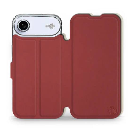 Etui Soft Touch do Apple iPhone 17 Air - wzór Zachodząca czerwień z platyną
