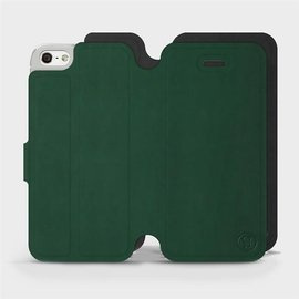 Etui Soft Touch do Apple iPhone 5s - wzór Miejska zieleń z czernią