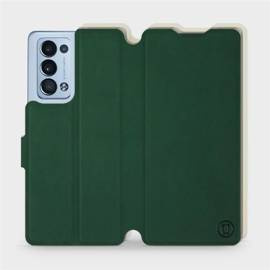 Etui Soft Touch do OPPO Reno 6 Pro 5G - wzór Miejska zieleń z platyną