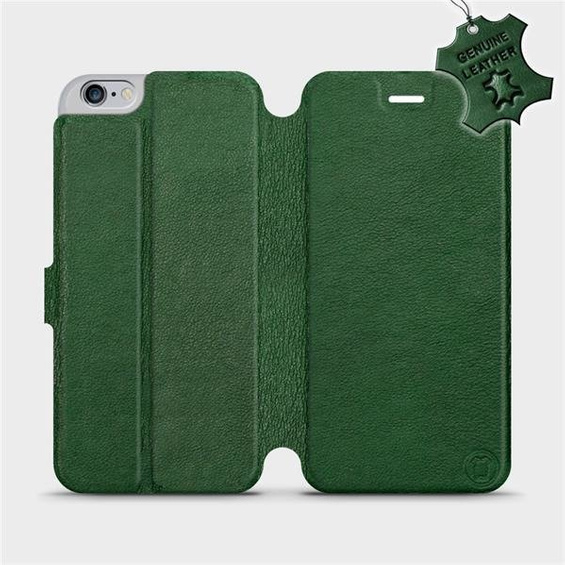 Etui ze skóry naturalnej do Apple iPhone 6s Plus - wzór Green Leather