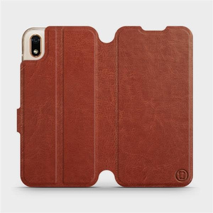 Etui do Huawei Y5 2019 - wzór Brown&Gray