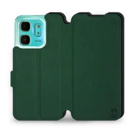 Etui Soft Touch do Infinix HOT 50i - wzór Miejska zieleń z czernią