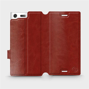 Etui do Sony Xperia XZ Premium - wzór Brown&Orange