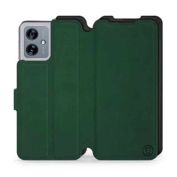 Etui Soft Touch do Motorola Moto G54 5G - wzór Miejska zieleń z czernią