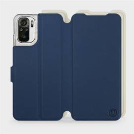 Etui Soft Touch do Xiaomi Redmi Note 10 - wzór Głęboki granat z platyną