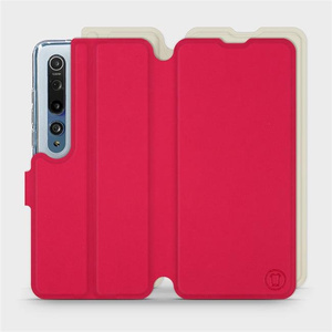 Etui Soft Touch do Xiaomi Mi 10 - wzór Żywa czerwień z platyną