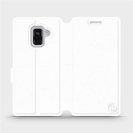 Etui do Samsung Galaxy A8 2018 - wzór White&Orange