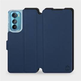 Etui Soft Touch do Motorola Edge 30 5G - wzór Głęboki granat z czernią