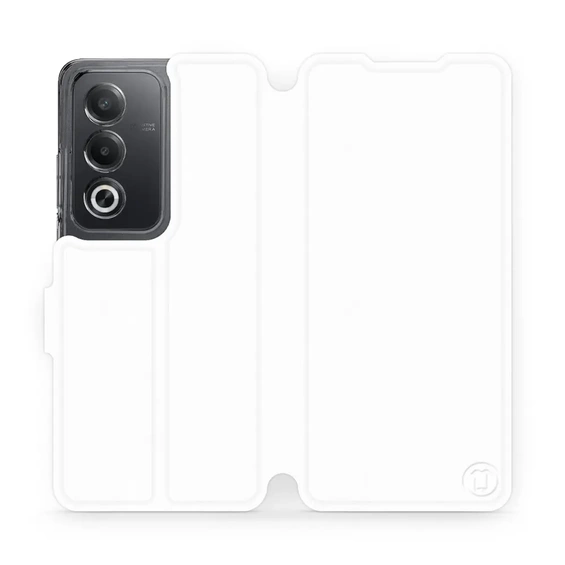 Etui do OPPO A80 5G - wzór White&Orange