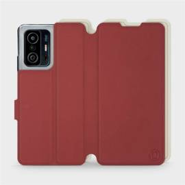 Etui Soft Touch do Xiaomi 11T - wzór Zachodząca czerwień z platyną