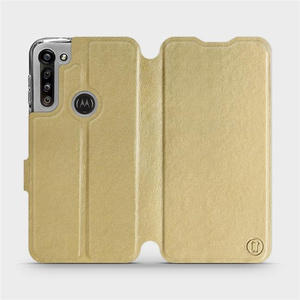 Etui do Motorola Moto G8 Power - wzór Gold&Orange