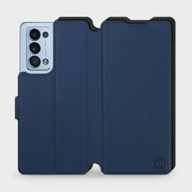 Etui Soft Touch do OPPO Reno 6 Pro 5G - wzór Głęboki granat z czernią