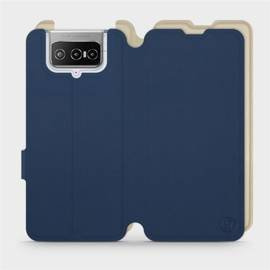 Etui Soft Touch do Asus Zenfone 7 ZS670KS - wzór Głęboki granat z platyną