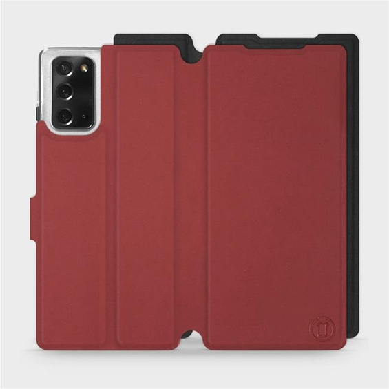 Etui Soft Touch do Samsung Galaxy Note 20 - wzór Zachodząca czerwień z czernią