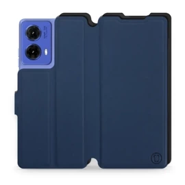 Etui Soft Touch do Motorola Moto G85 5G - wzór Głęboki granat z czernią