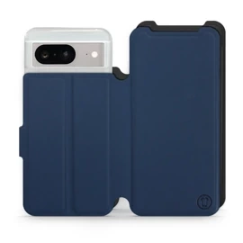 Etui Soft Touch do Google Pixel 8 - wzór Głęboki granat z czernią