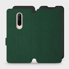 Etui Soft Touch do OnePlus 7 Pro - wzór Miejska zieleń z czernią