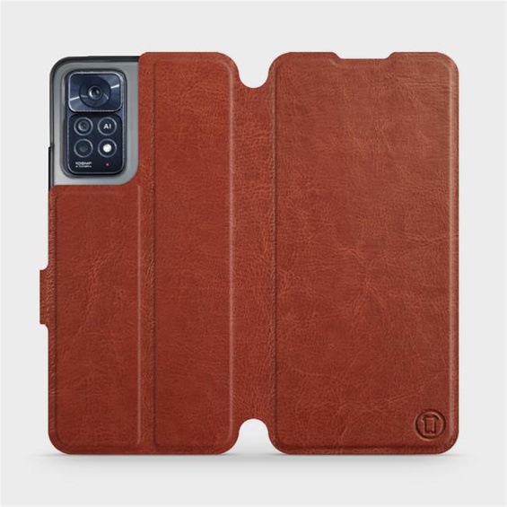 Etui do Xiaomi Redmi Note 11 Pro 5G - wzór Brown&Orange