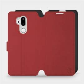 Etui Soft Touch do LG G7 ThinQ - wzór Zachodząca czerwień z czernią