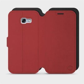 Etui Soft Touch do Samsung Galaxy A5 2017 - wzór Zachodząca czerwień z czernią