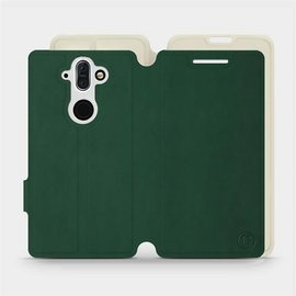 Etui Soft Touch do Nokia 8 Sirocco - wzór Miejska zieleń z platyną