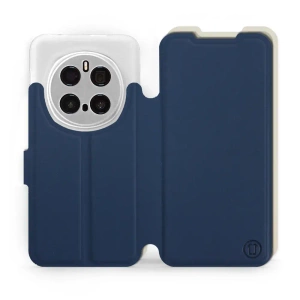 Etui Soft Touch do Huawei Honor Magic7 Pro 5G - wzór Głęboki granat z platyną