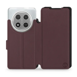 Etui Soft Touch do Huawei Honor Magic7 Lite 5G - wzór Matowy burgund z czernią