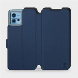 Etui Soft Touch do Motorola Moto G72 - wzór Głęboki granat z czernią