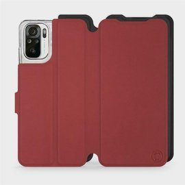 Etui Soft Touch do Xiaomi Redmi Note 10 - wzór Zachodząca czerwień z czernią