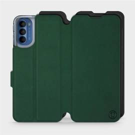 Etui Soft Touch do Motorola Moto G41 - wzór Miejska zieleń z czernią