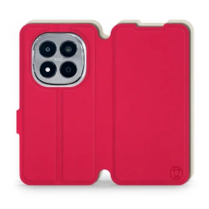 Etui Soft Touch do Xiaomi Redmi Note 15 Pro Plus 5G - wzór Żywa czerwień z platyną