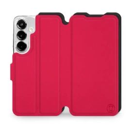 Etui Soft Touch do Samsung Galaxy S25 - wzór Żywa czerwień z czernią