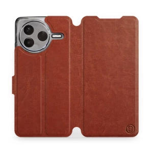 Etui do Xiaomi POCO F7 Pro 5G - wzór Brown&Orange