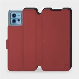 Etui Soft Touch do Motorola Moto G72 - wzór Zachodząca czerwień z czernią