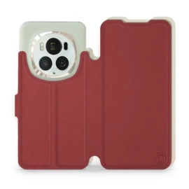 Etui Soft Touch do Huawei Honor Magic6 Pro - wzór Zachodząca czerwień z platyną