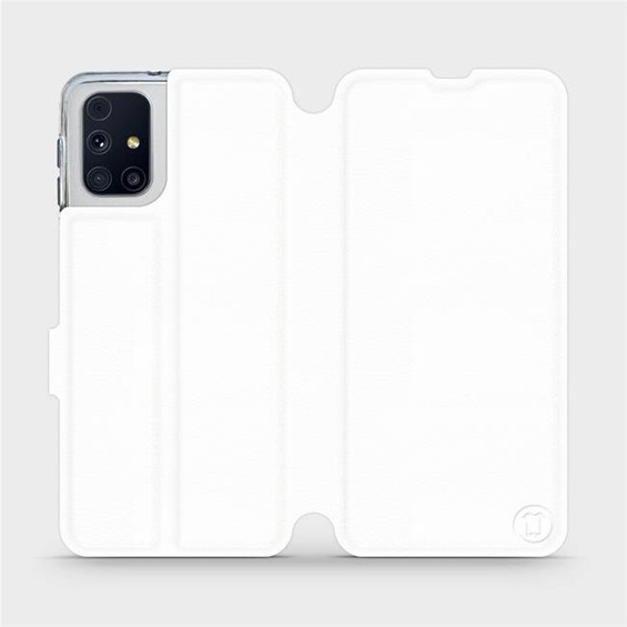 Etui do Samsung Galaxy M31s - wzór White&Orange
