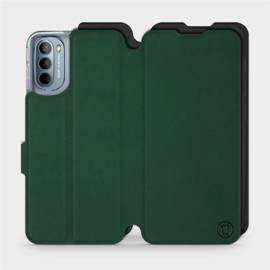 Etui Soft Touch do Motorola Moto G31 - wzór Miejska zieleń z czernią