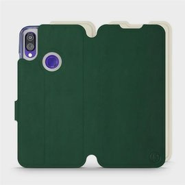 Etui Soft Touch do Xiaomi Redmi Note 7 - wzór Miejska zieleń z platyną