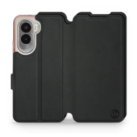 Etui Soft Touch do Xiaomi POCO M7 - wzór Satynowa czerń