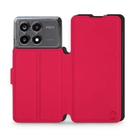 Etui Soft Touch do Xiaomi POCO X6 Pro - wzór Żywa czerwień z czernią