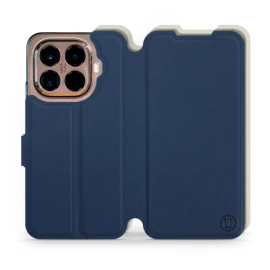 Etui Soft Touch do Xiaomi 15T Pro - wzór Głęboki granat z platyną