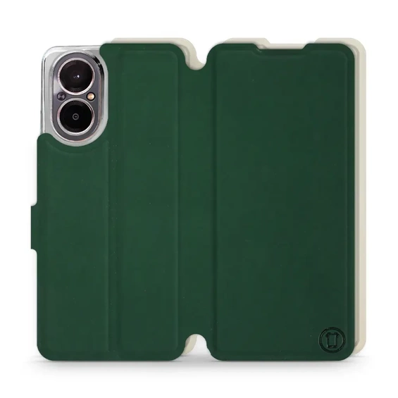 Etui Soft Touch do Realme C67 4G - wzór Miejska zieleń z platyną