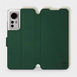 Etui Soft Touch do Xiaomi 12 - wzór Miejska zieleń z platyną