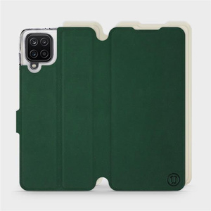 Etui Soft Touch do Samsung Galaxy M12 - wzór Miejska zieleń z platyną