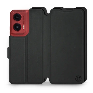 Etui Soft Touch do Motorola Moto G35 5G - wzór Satynowa czerń