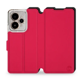 Etui Soft Touch do Realme 15 5G - wzór Żywa czerwień z czernią